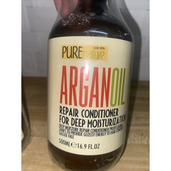 Set Of 2 New PureNature Argan OIl Repair Conditioner - 500 mL / 16.9 fl oz Each - Picture 4 of 6